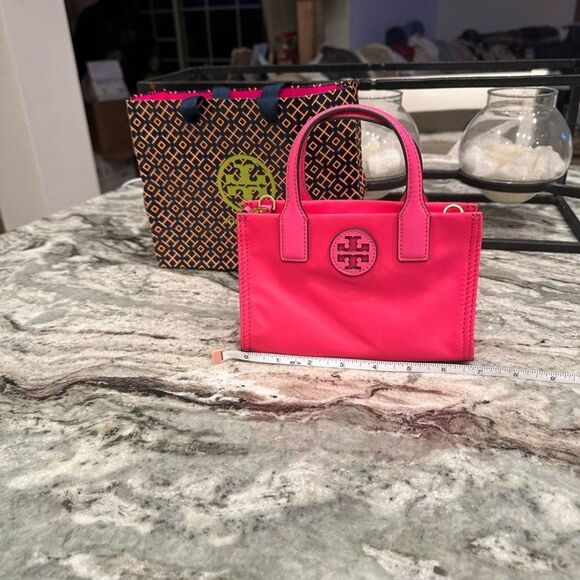 Tory Burch, Mini Ella Nylon Tote, pink - Picture 1 of 9